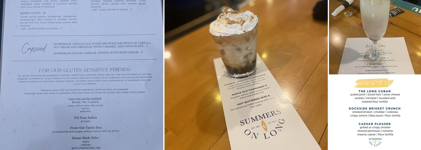 Summers on Long Menu