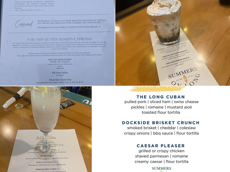 Summers on Long Menu