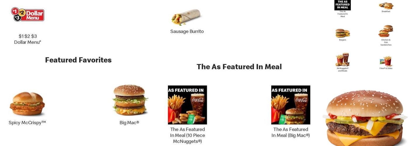 McDonald's Menu