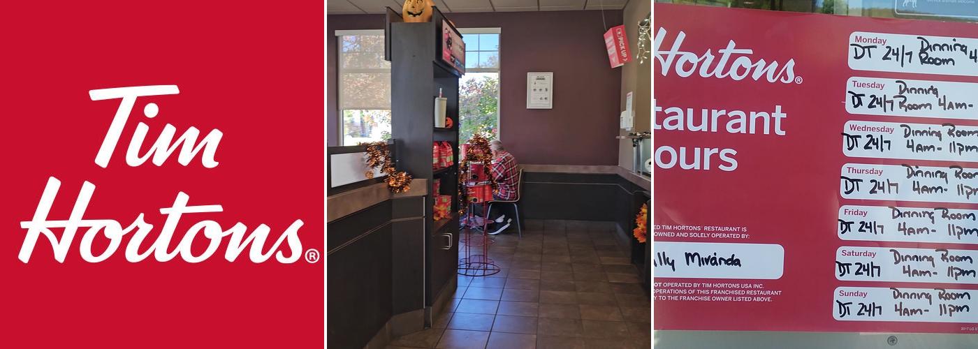 Tim Hortons Menu