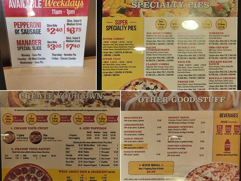 Godfather's Pizza Menu