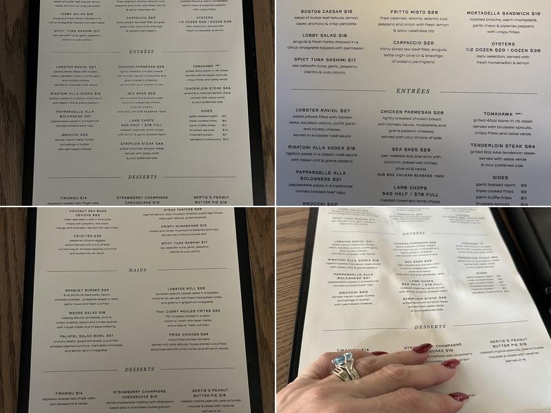 lobby Hamilton Menu