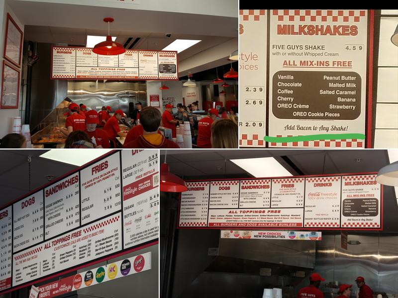Five Guys Menu