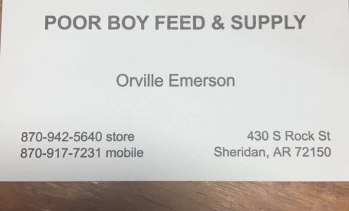 Poor Boy Feed & Supply Inc. Sheridan