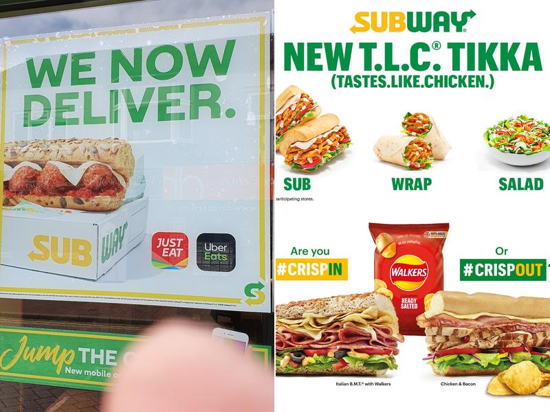 Subway Menu