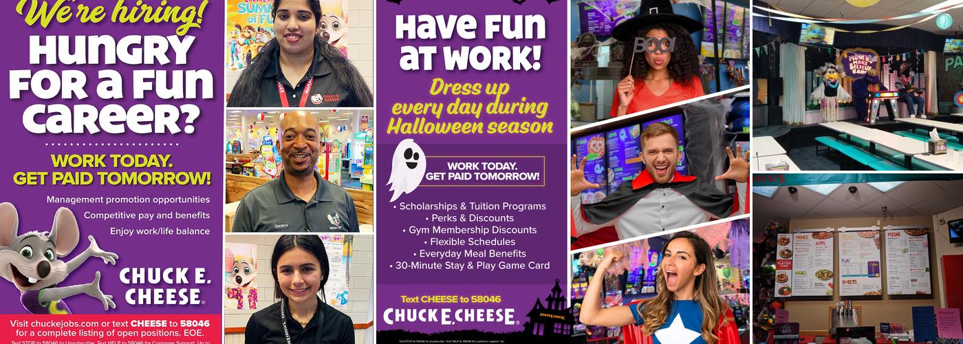 Chuck E. Cheese Menu