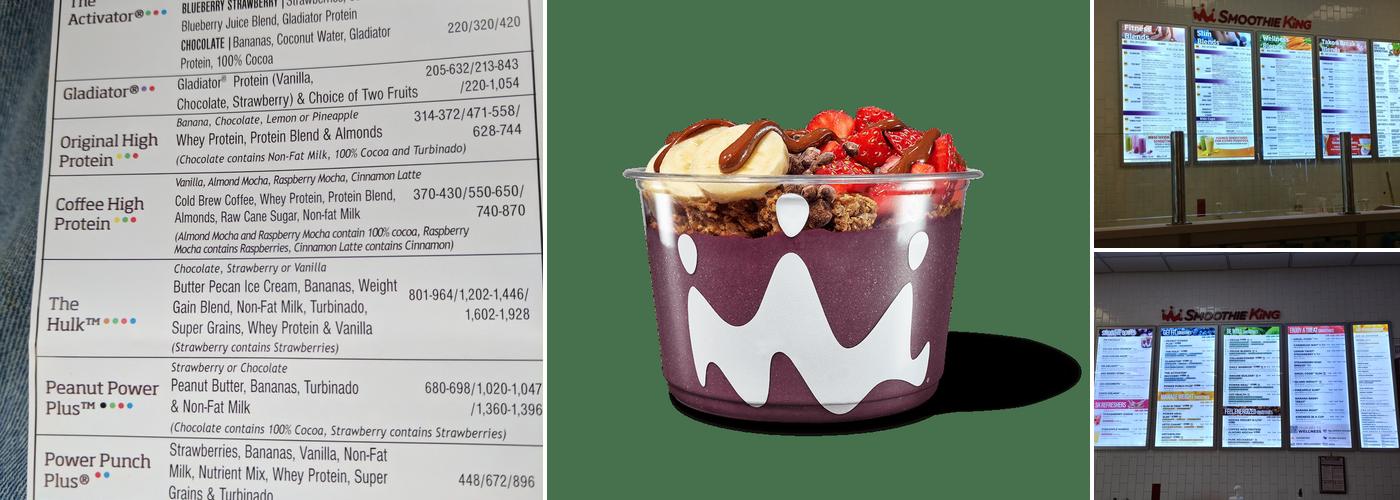 Smoothie King Menu