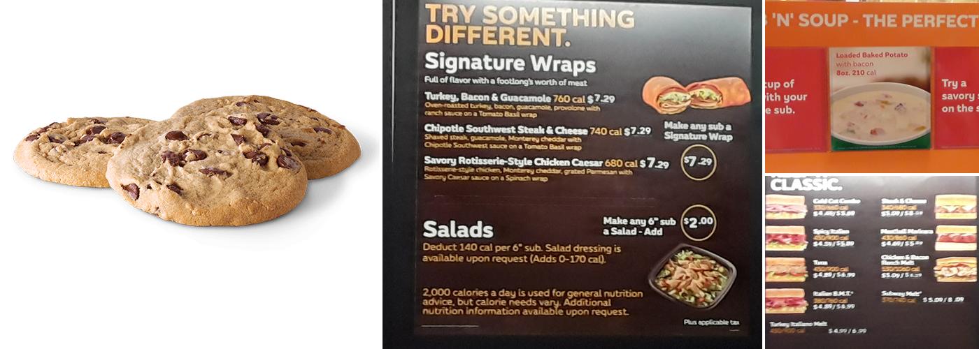 Subway Menu