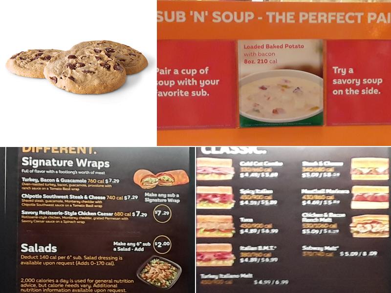 Subway Menu