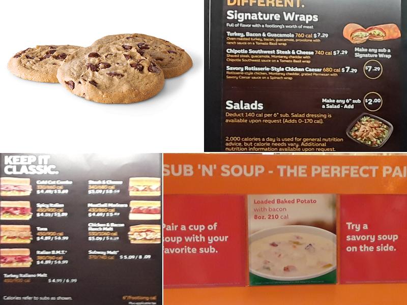 Subway Menu