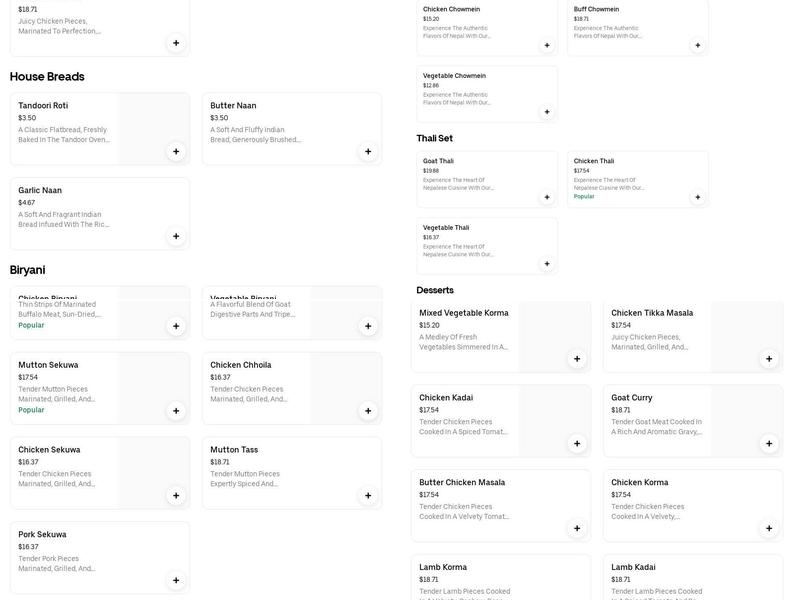 Mantra Restaurant & Sports Bar Menu