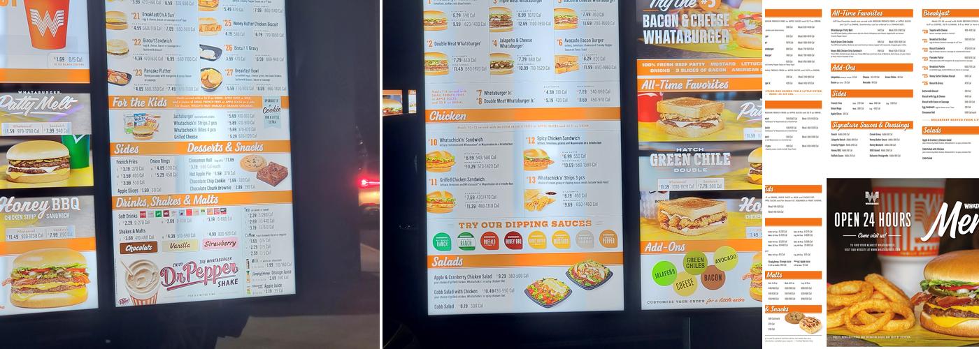 Whataburger Menu