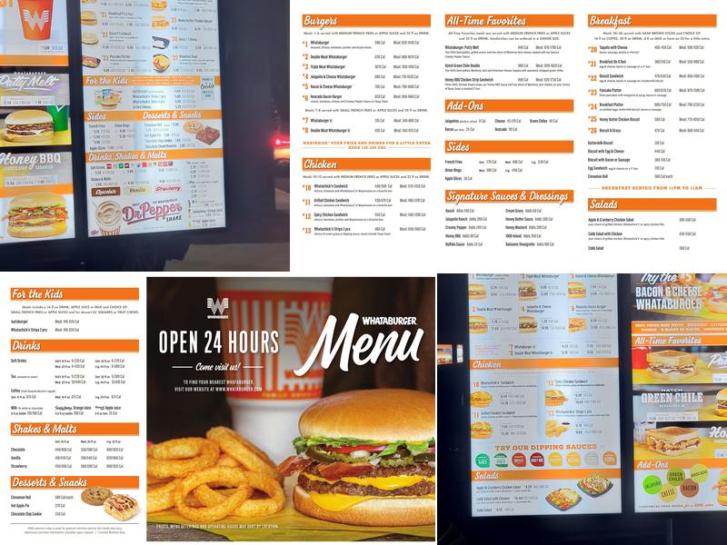 Whataburger Menu