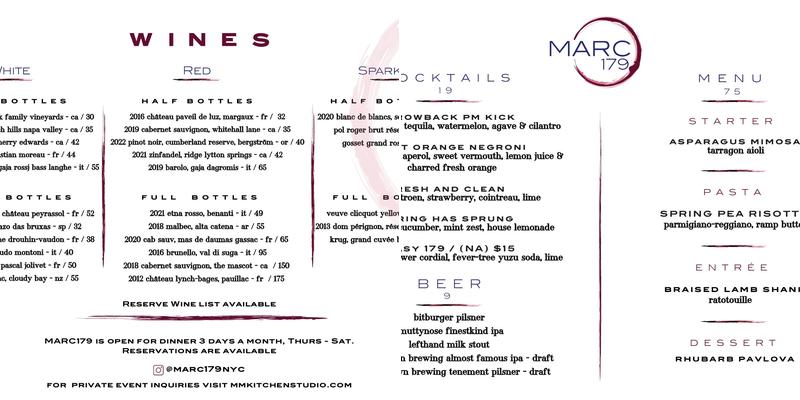 Marc179 Menu