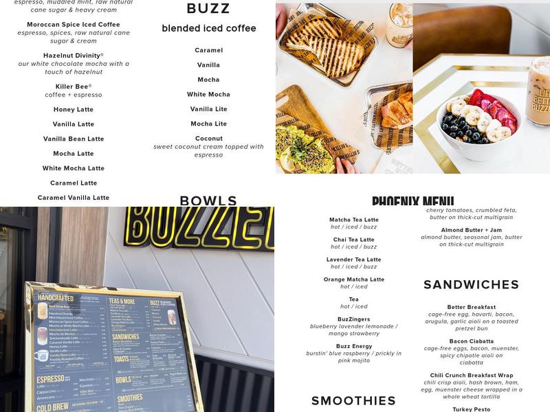 Better Buzz Coffee - Phoenix Menu