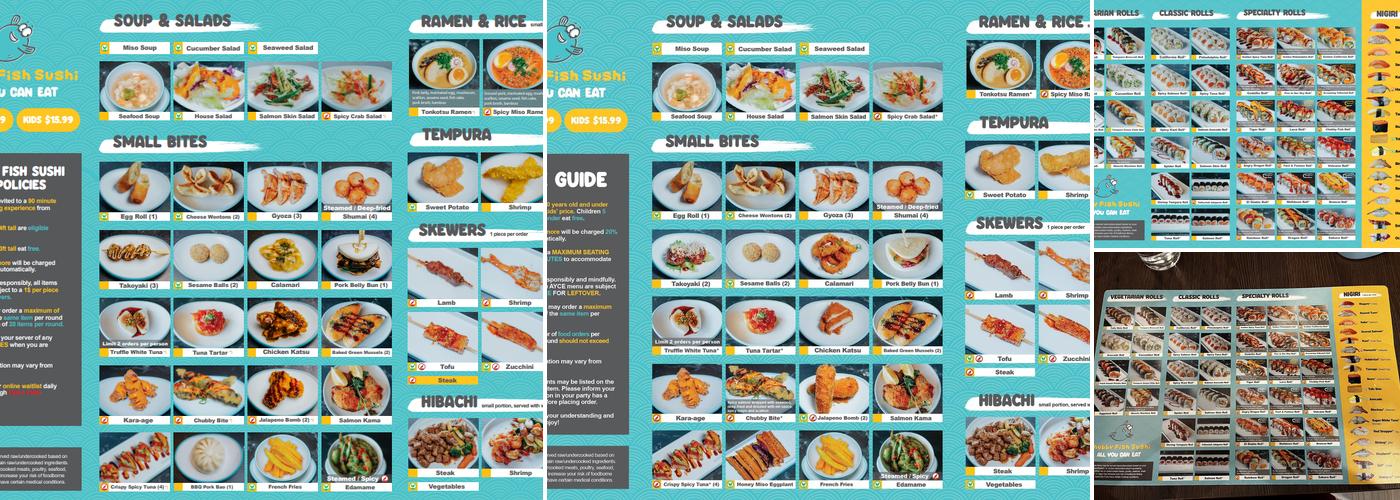 Chubby Fish Sushi Menu
