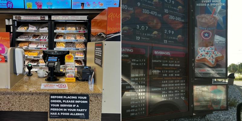 Dunkin' Menu