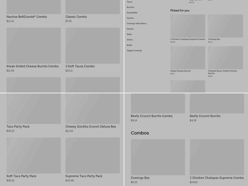 Taco Bell Menu