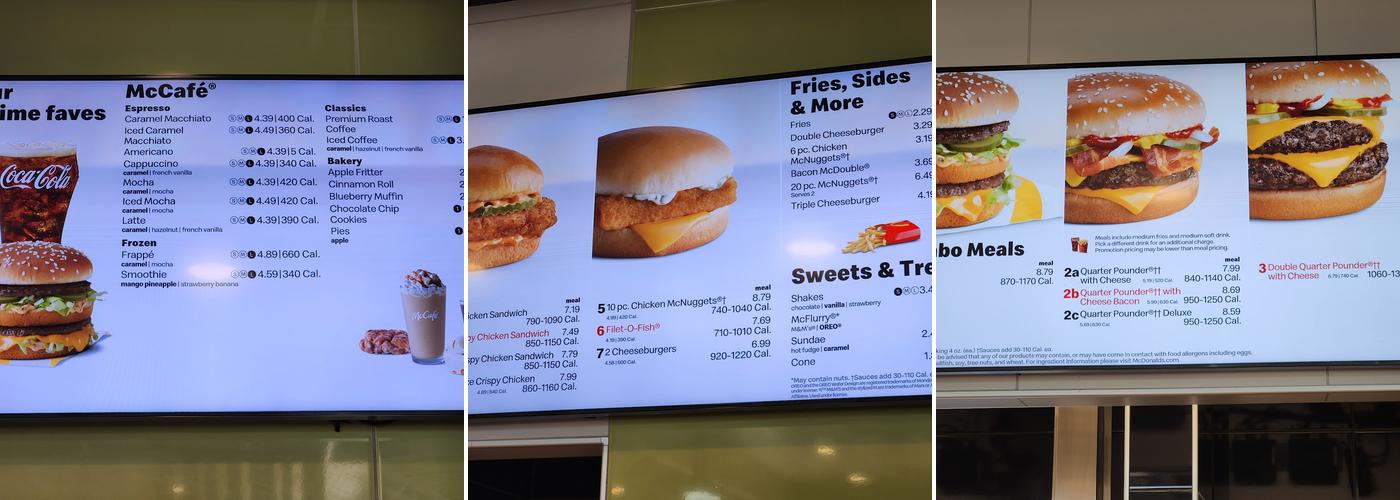 McDonald's Menu