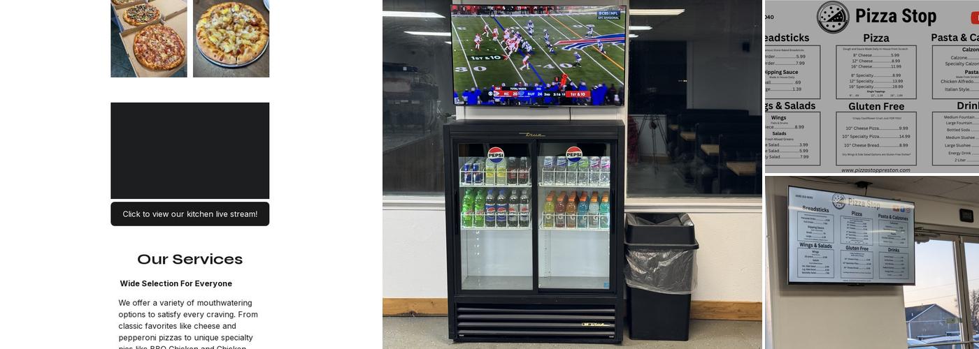 Pizza Stop Smithfield Menu