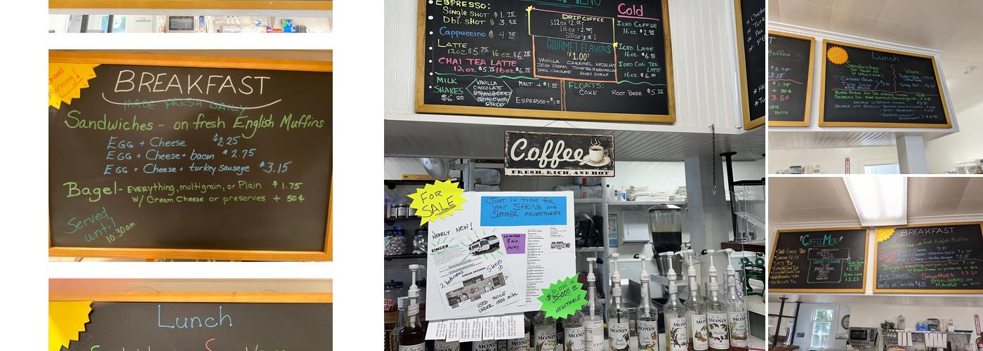 Falls Road General Store Menu