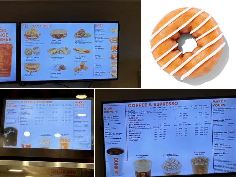 Dunkin' Menu