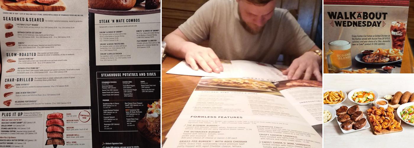 Outback Steakhouse Menu