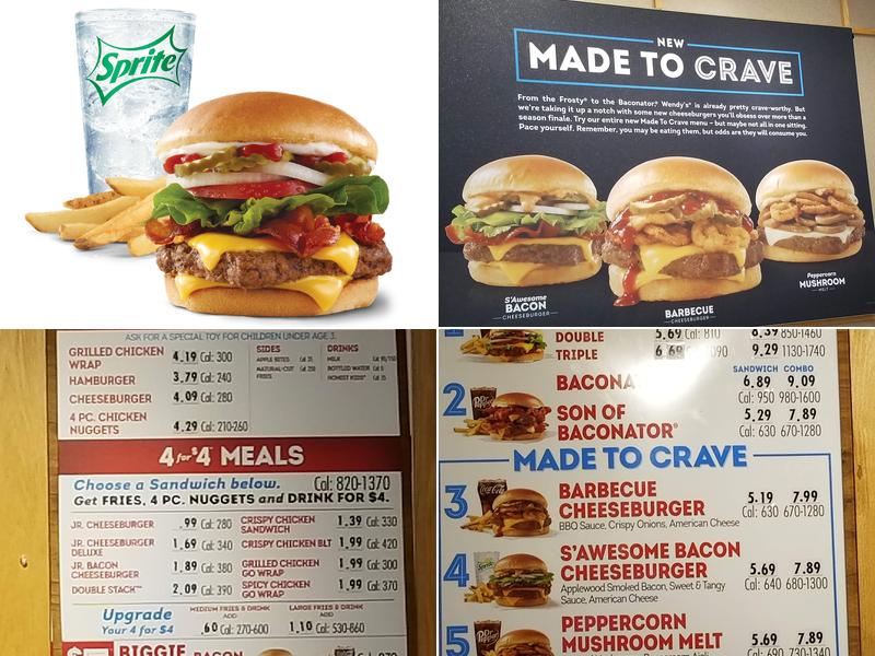 Wendy's Menu