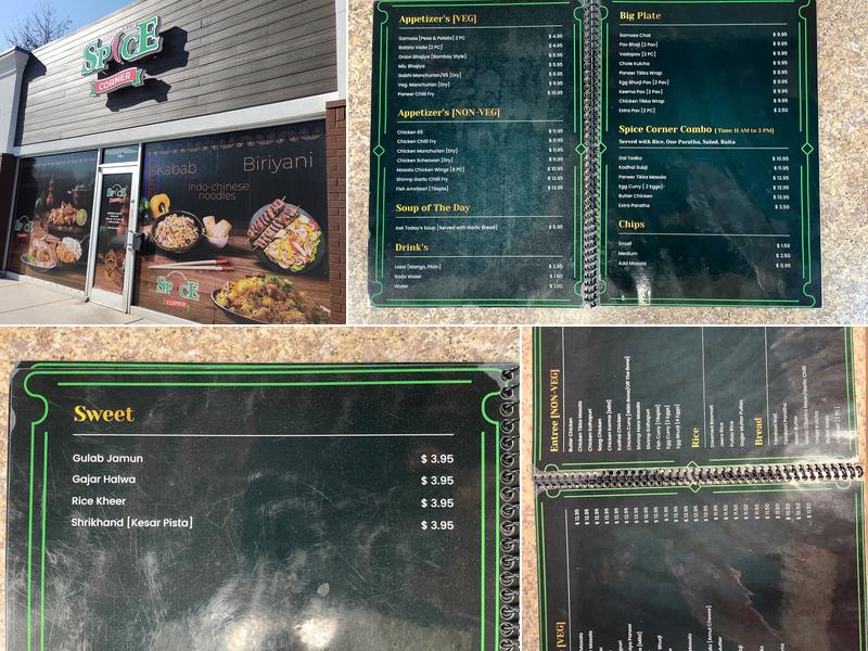 Spice Corner Menu