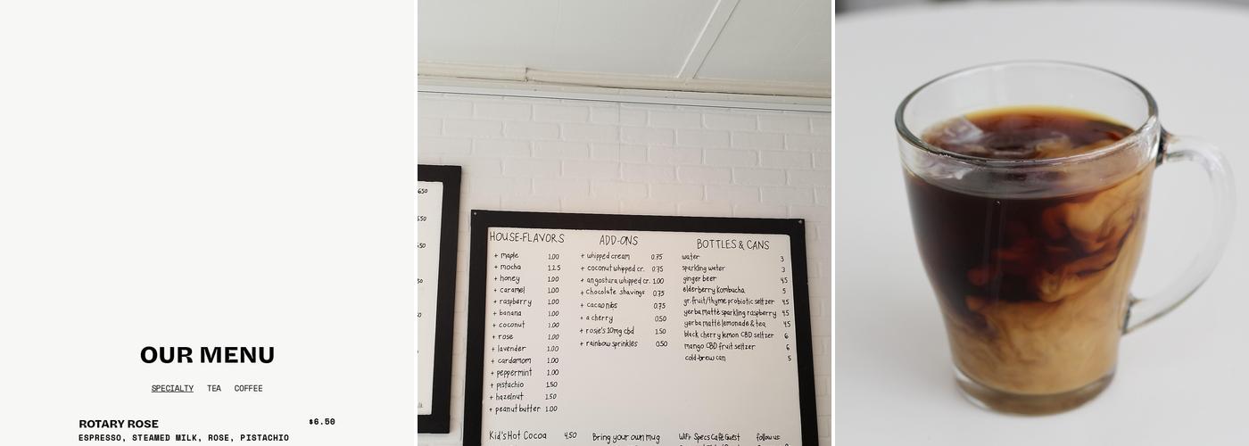 specs café Menu