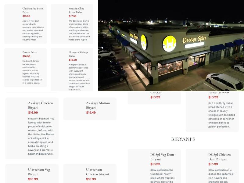 Deccan Spice Menu