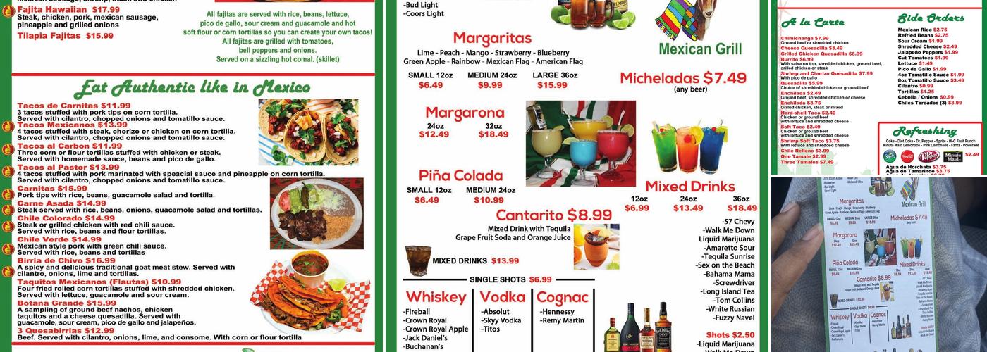 El Cabrito Mexican Grill Menu