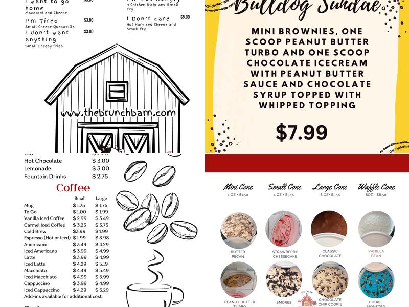 The Brunch Barn Menu