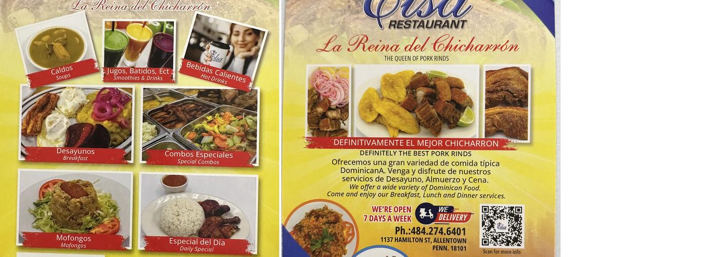 Elsa La Reina Del Chicharron Allentown PA Menu