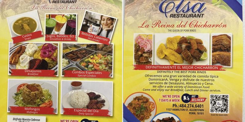 Elsa La Reina Del Chicharron Allentown PA Menu