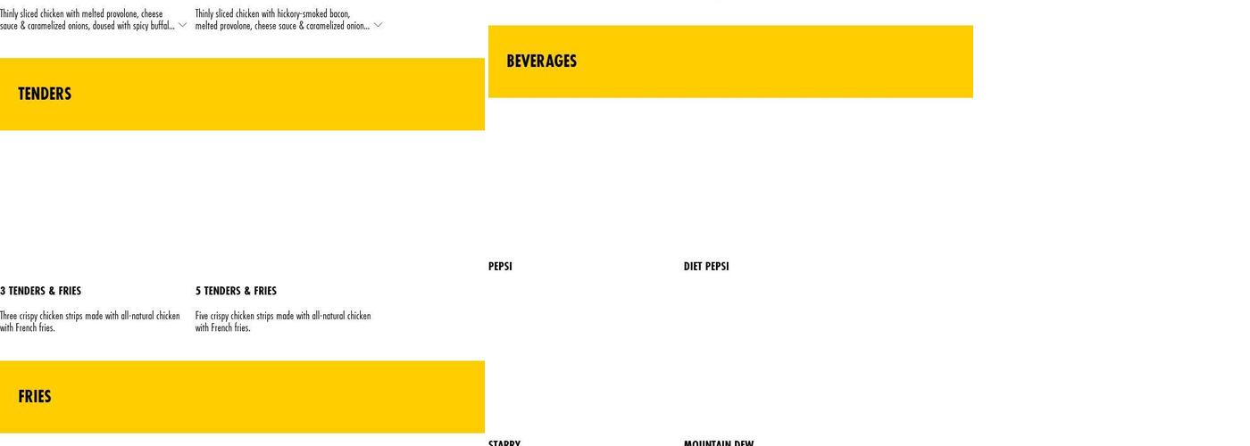 Pardon My Cheesesteak Menu