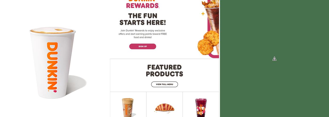 Dunkin' Menu