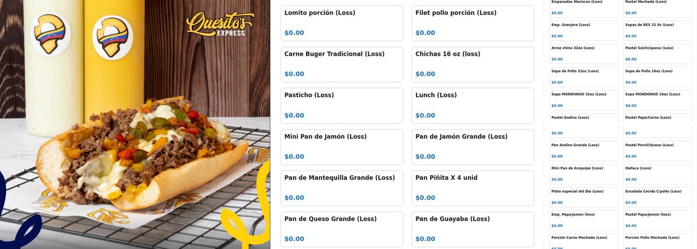 Quesito’s Express Menu