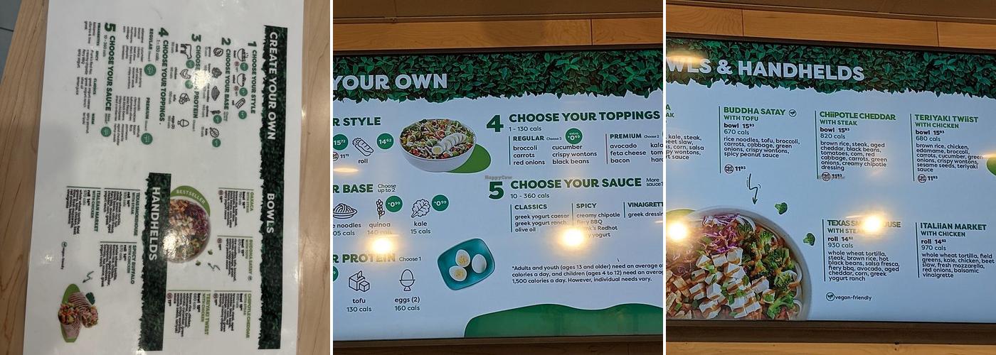 Freshii Menu