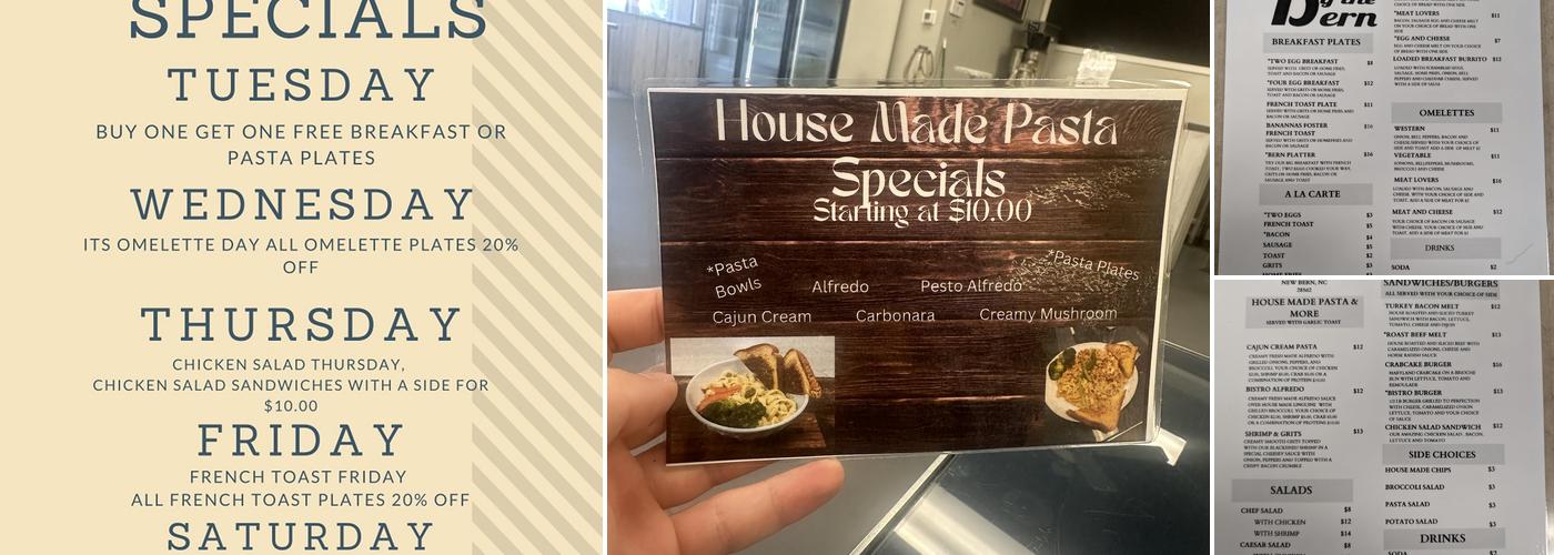 Te'Asha's Bistro @ New Bern Menu