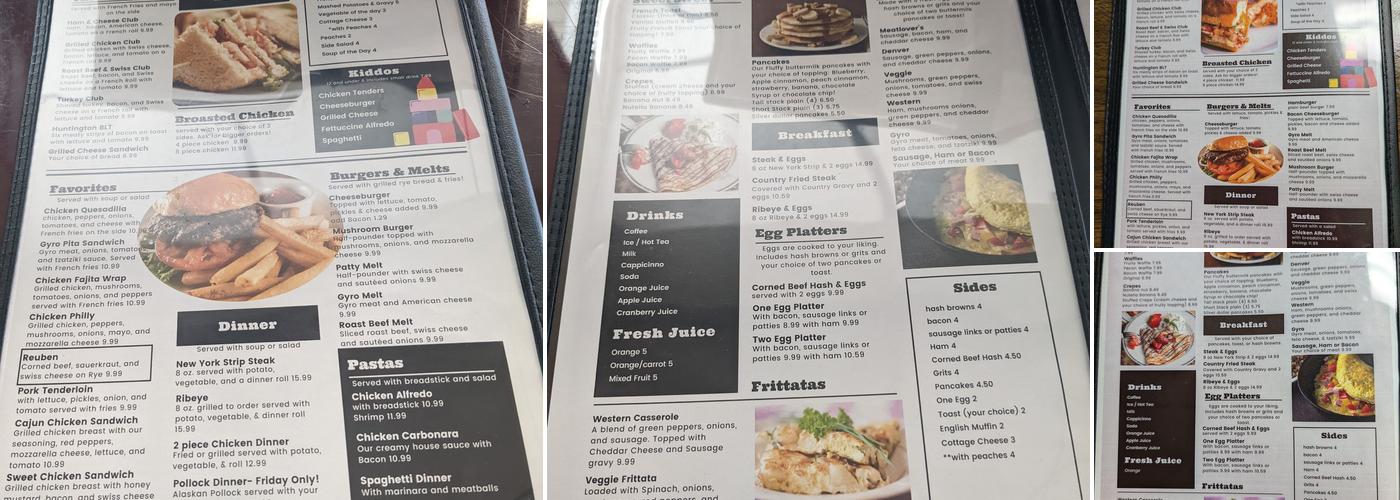 Huntington diner Menu