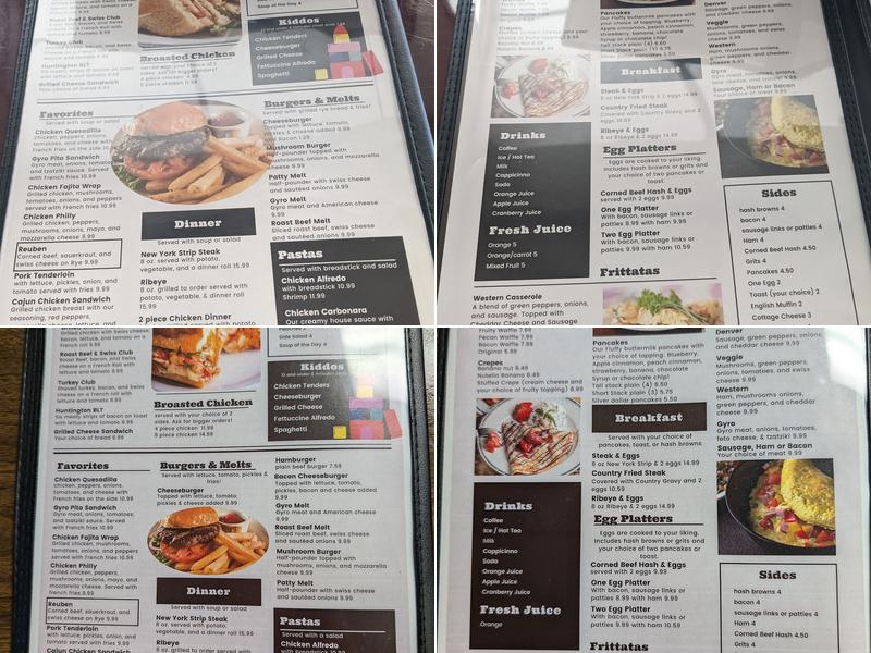 Huntington diner Menu