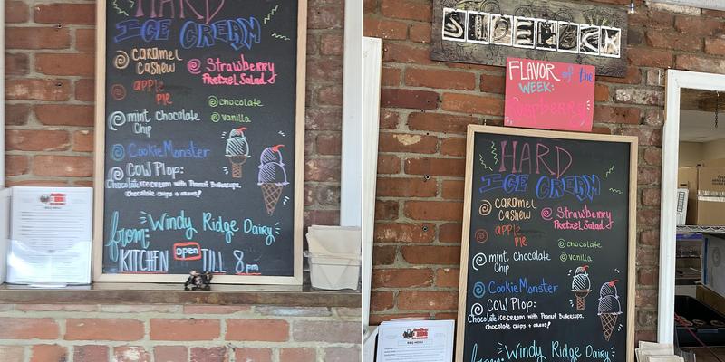 SideHack BBQ & Ice Cream Menu