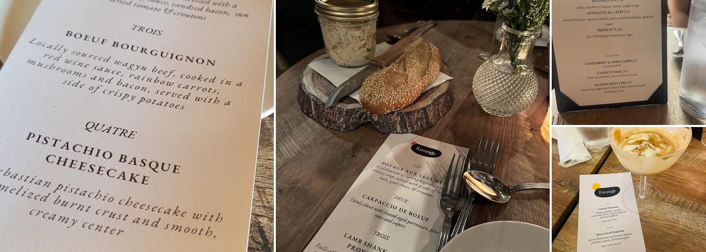 L'Orange Bistro Menu