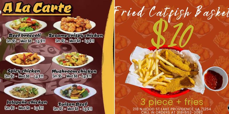 Chino Express and Seafood Menu