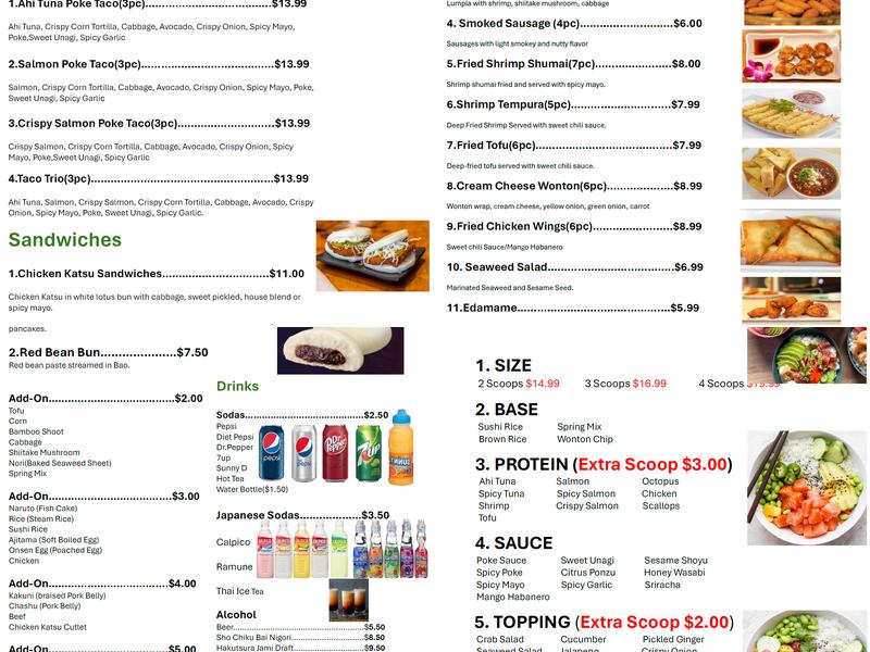 79 Ramen & Poke Bar Menu