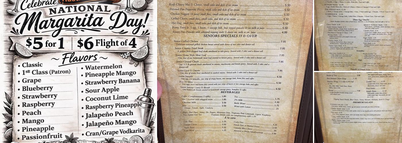 Reese’s Hideaway Menu