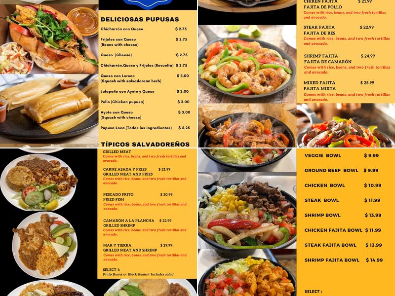 Pupuseria Olocuilta Menu