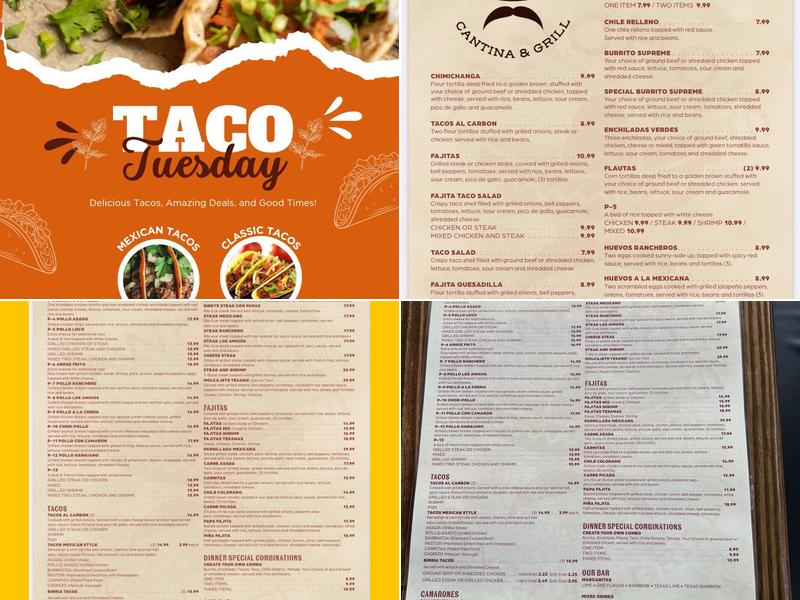 Pancho’s Cantina & Grill Menu