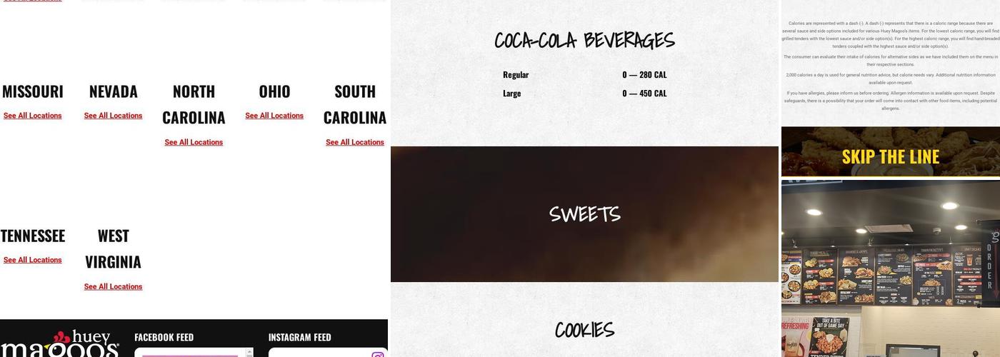 Huey Magoo's Chicken Tenders - Morristown Menu